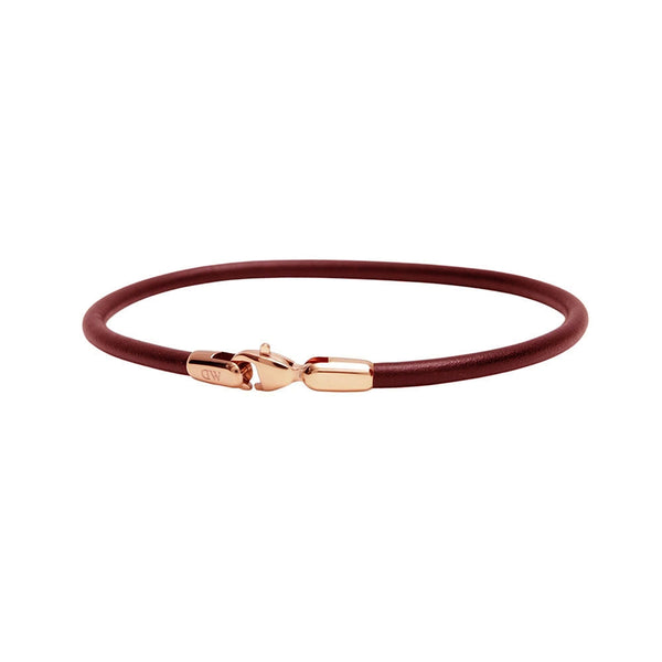 ダニエルウェリントン DANIEL WELLINGTON Leather Bracelet 2.8 St Mawes RG 205mm ブレスレット DW00400722 レディース メンズ ローズゴールド ブラウン